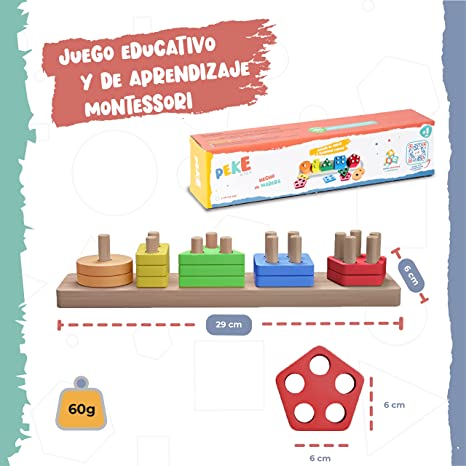 71edfu9Dg1L. AC SX466 Los juguetes montessori han estado en tendencia últimamente y en muchos sitios confunden los juguetes montessori con juguetes que solo estimulan al los niños y niñas u otros juguetes educativos pero aquí te cuento que para ser considerado un juguete Montessori, puede tener algunas características importantes. Paso a Paso Juguetes montessori